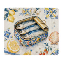 Sicilian Sardine Watercolor Art