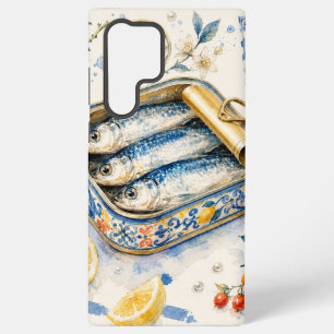 Sicilian Sardine Watercolor Art Samsung Galaxy Case