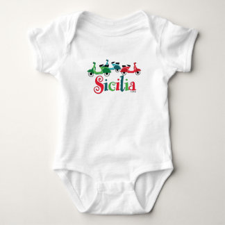 Sicilian Scooter Trio Baby One-piece Bodysuit