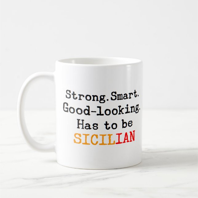 sicilian strong coffee mug (Left)