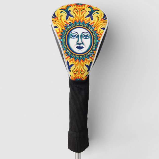 Sicilian Sun Face Driver Cover (Front)