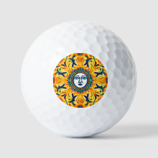 Sicilian Sun Face Golf Balls
