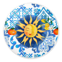Sicilian sun, majolica,lemon,