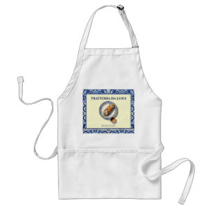 Sicilian Tile Cannoli Dessert Chef Standard Apron