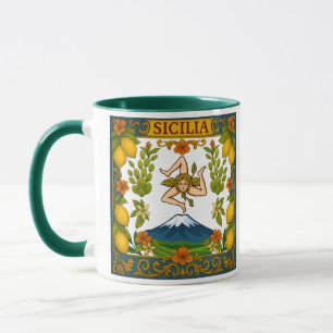 Sicilian Trinacria Design Mug
