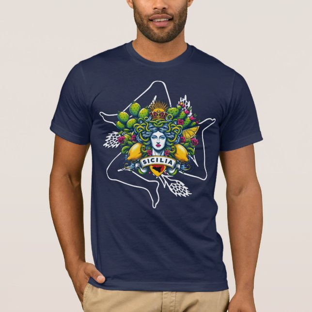 Sicilian Trinacria  T-Shirt (Front)