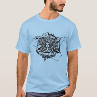 Sicilian Trinacria Tattoo Style T-Shirt