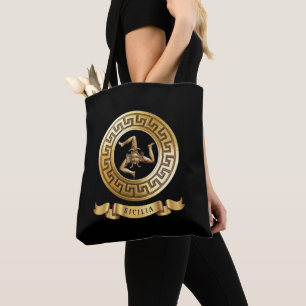 Sicilian Trinacria Tote Bag