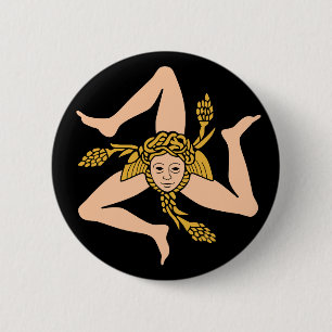 Sicily 6 Cm Round Badge