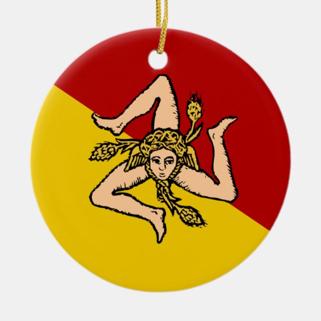 Sicily* Christmas Ornament (Front)