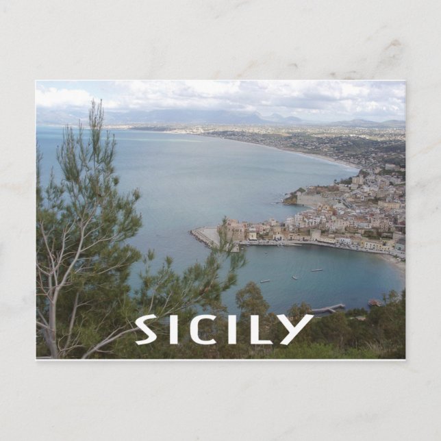 Sicily Coast Postcard (Front)