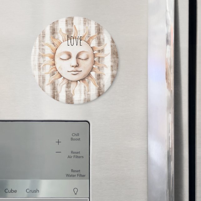 Sicily Cream Rustic Cream Sun Stripes Magnet (In Situ (Fridge))