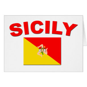 Sicily Flag - Card
