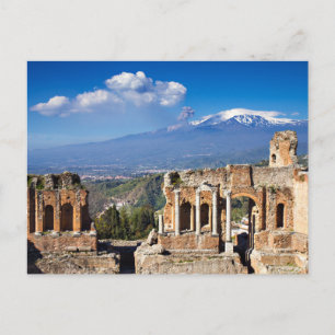 Sicily - Greek Theatre of Taormina postcard