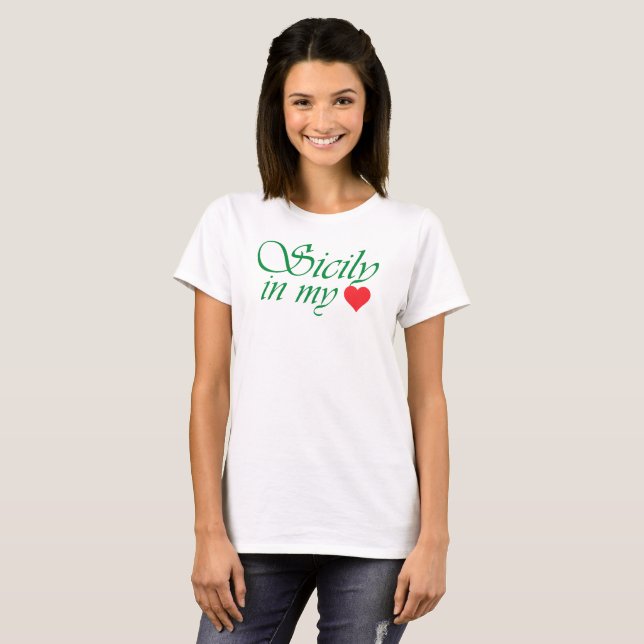 Sicily in my Heart T-Shirt (Front Full)