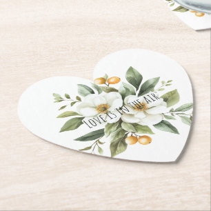 Sicily Italian Rustic Blue Stripes Bridal Shower Paper Coaster