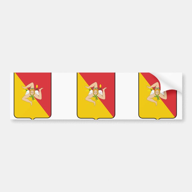 Sicily, Italy Bumper Sticker (Front)