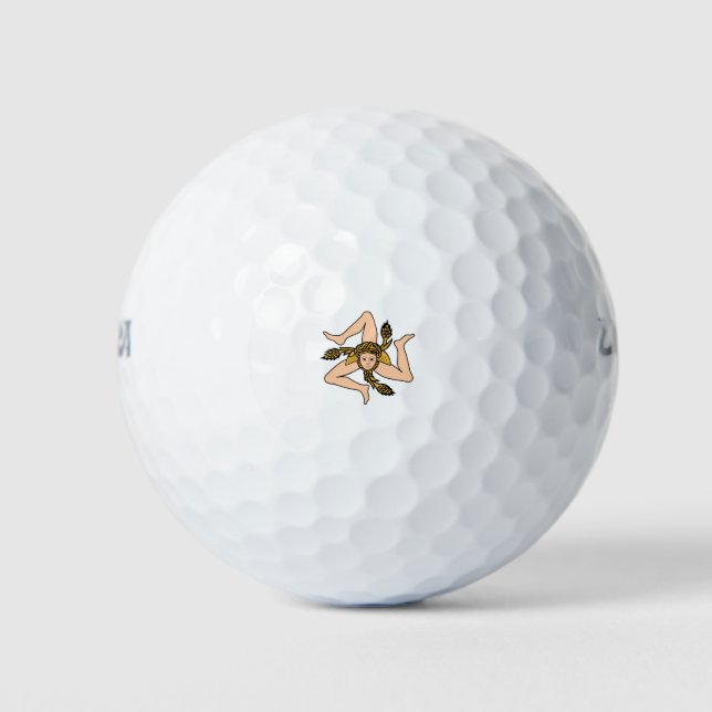 Sicily Italy Golf Balls (Front)