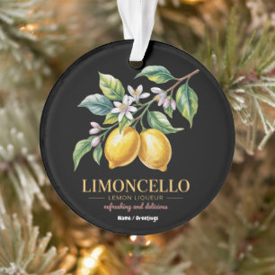 Sicily Italy Proud Sicilian Fresh Italian Lemons  Ornament
