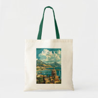 Sicily Italy Travel Art Vintage