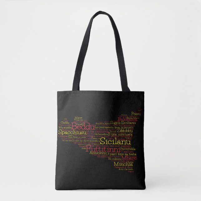 Sicily MapRY Tote Bag (Front)