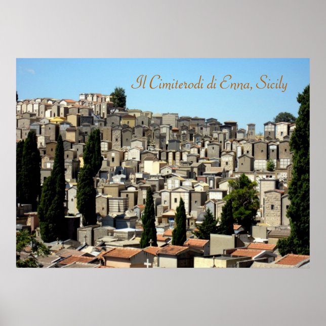 Sicily’s Enna Cemetery Poster (Front)