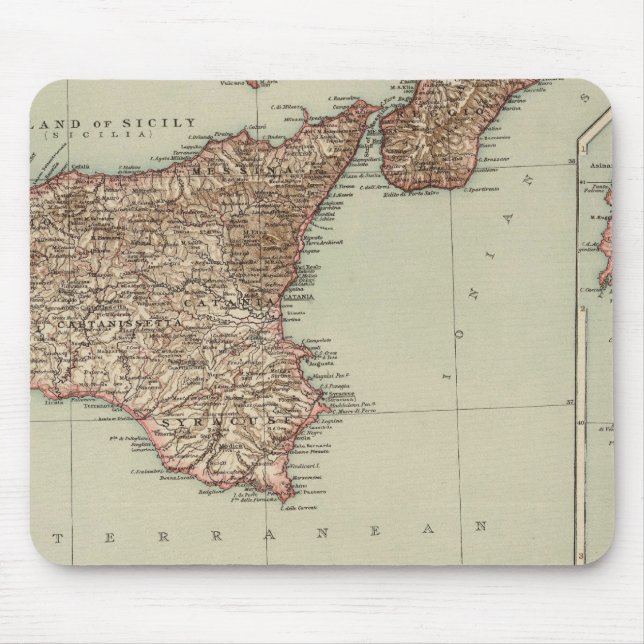 Sicily, Sardinia Mouse Pad (Front)