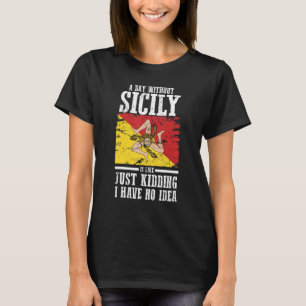Sicily Sicilian Flag T-Shirt