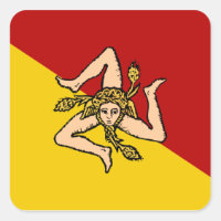 Sicily Square Sticker