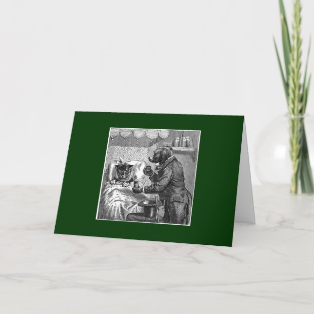 Sick As A Dog? Get Well! Card (Front)