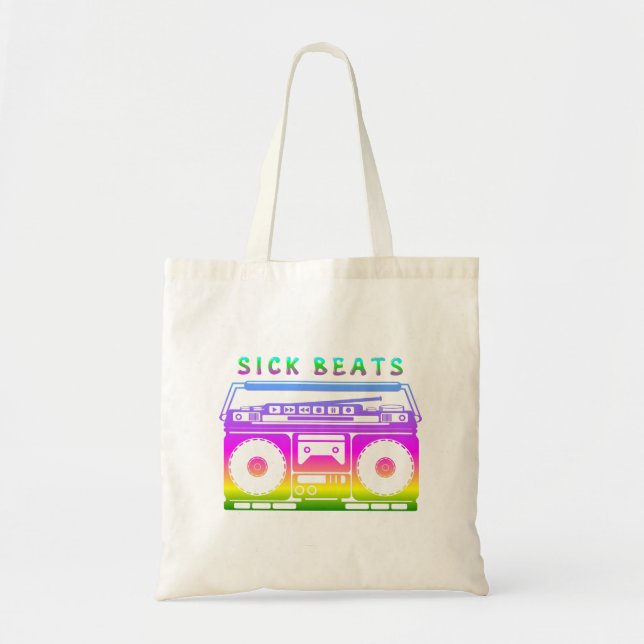 Sick Beats 1980'S Stereo Tote Bag (Front)