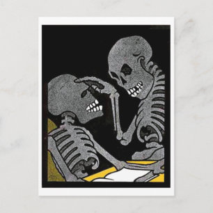 Sick Bed vintage postcard