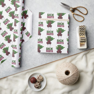 Sick Beets (Beats) Bunch Vegetable Garden Music Wrapping Paper