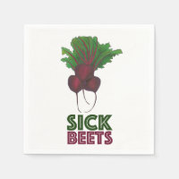 Sick Beets (Beats) Red Beet Vegetarian Funny Food