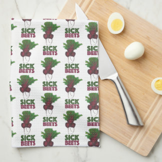 Sick Beets (Beats) Red Beet Vegetarian Gardening Tea Towel