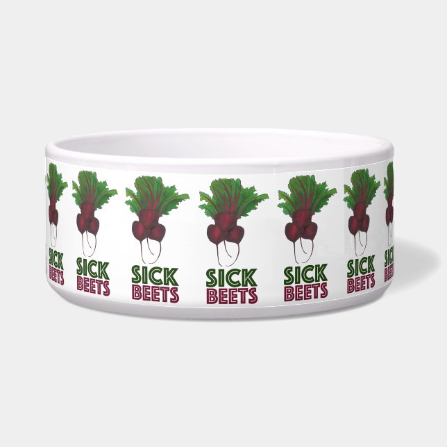 Sick Beets (Beats) Red Beetroot Garden Vegetable (Front)