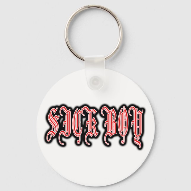 Sick Boy punk SICKBOY PUNKS Punk Rock Music Key Ring (Front)