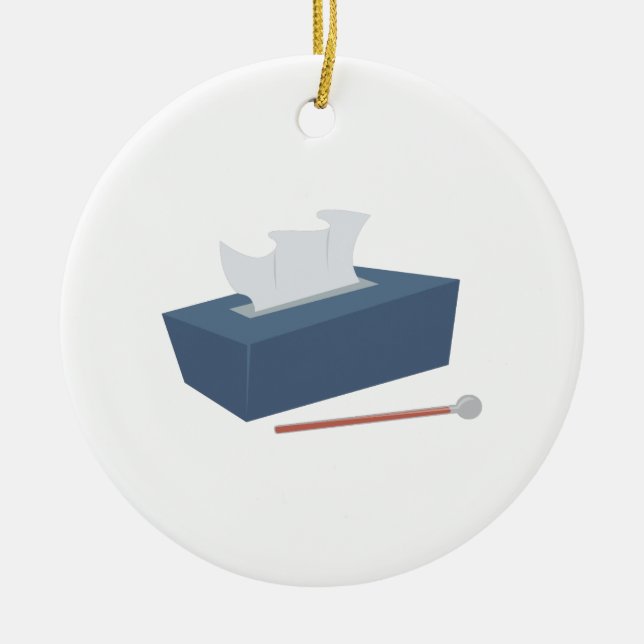 Sick Ceramic Tree Decoration (Front)