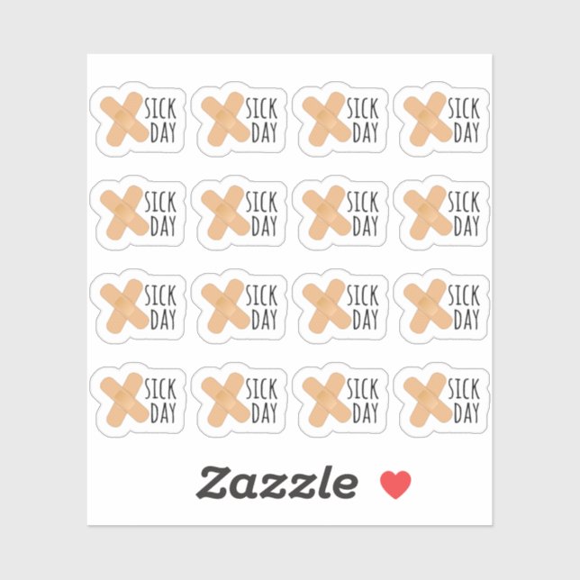 Sick Day Medipatches Day Off Reminder Bujo Planner (Sheet)