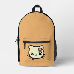 Sick Kitty Printed Backpack