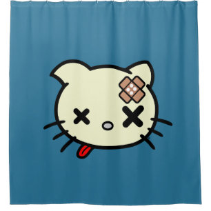 Sick Kitty Shower Curtain