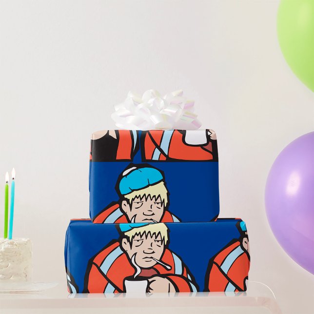 Sick Man Wrapping Paper (Creator Uploaded)