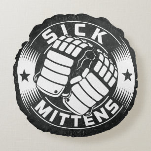 Sick Mittens Hockey Slang Throw Cushion