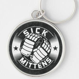 Sick Mittens Ice Hockey Slang Keyring