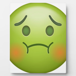 Sick note Emoji Face Plaque