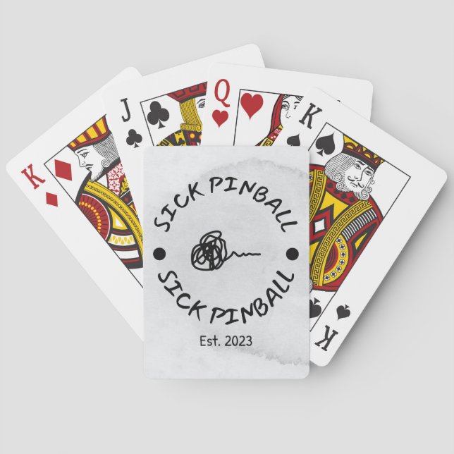 Sick Pinball  Playing Cards (Back)