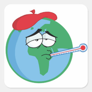 Sick Planet Square Sticker