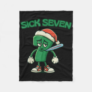Sick Seven 67 Cartoon Character Christmas Fun For Fleece Blanket