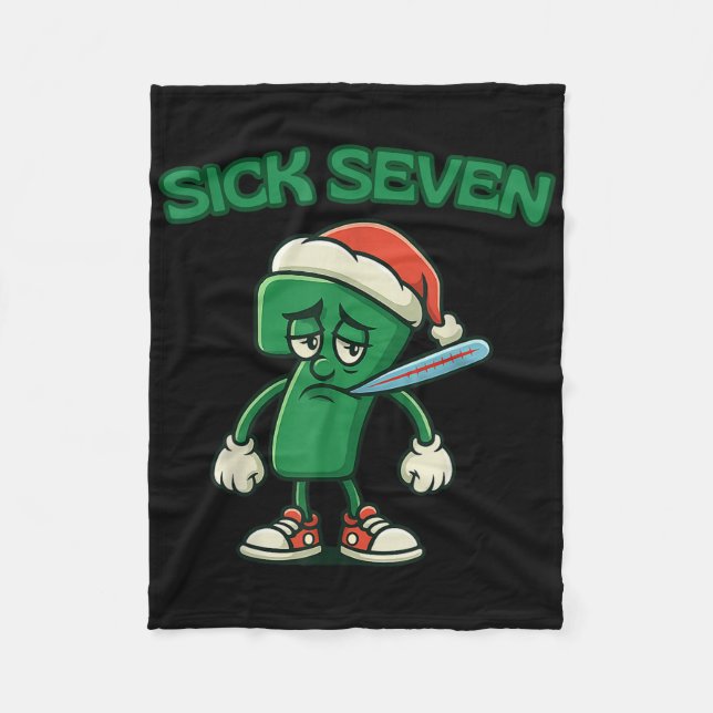 Sick Seven 67 Cartoon Character Christmas Fun For  Fleece Blanket (Front)