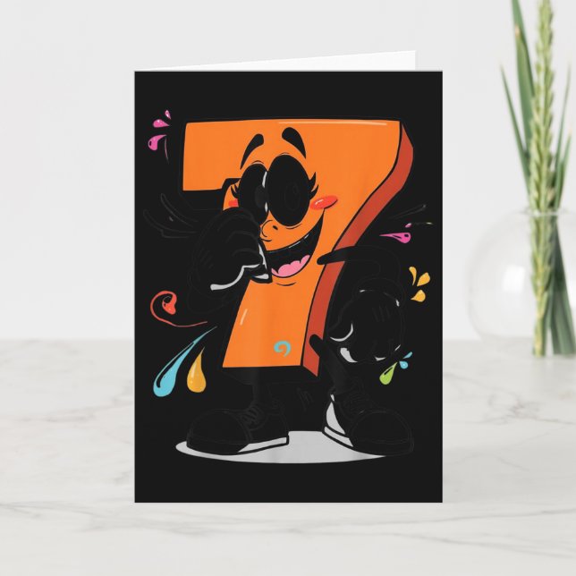 Sick Seven 67 Meme Brainrot Halloween Outfit Idea  Card (Front)